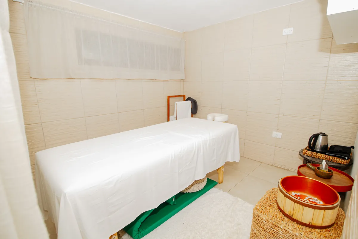 Sala de massagem do spa